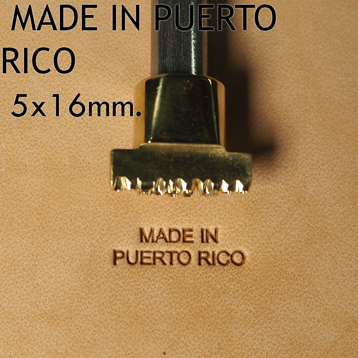 #Made In Puerto Rico - Leather Crafting Stamp Tool