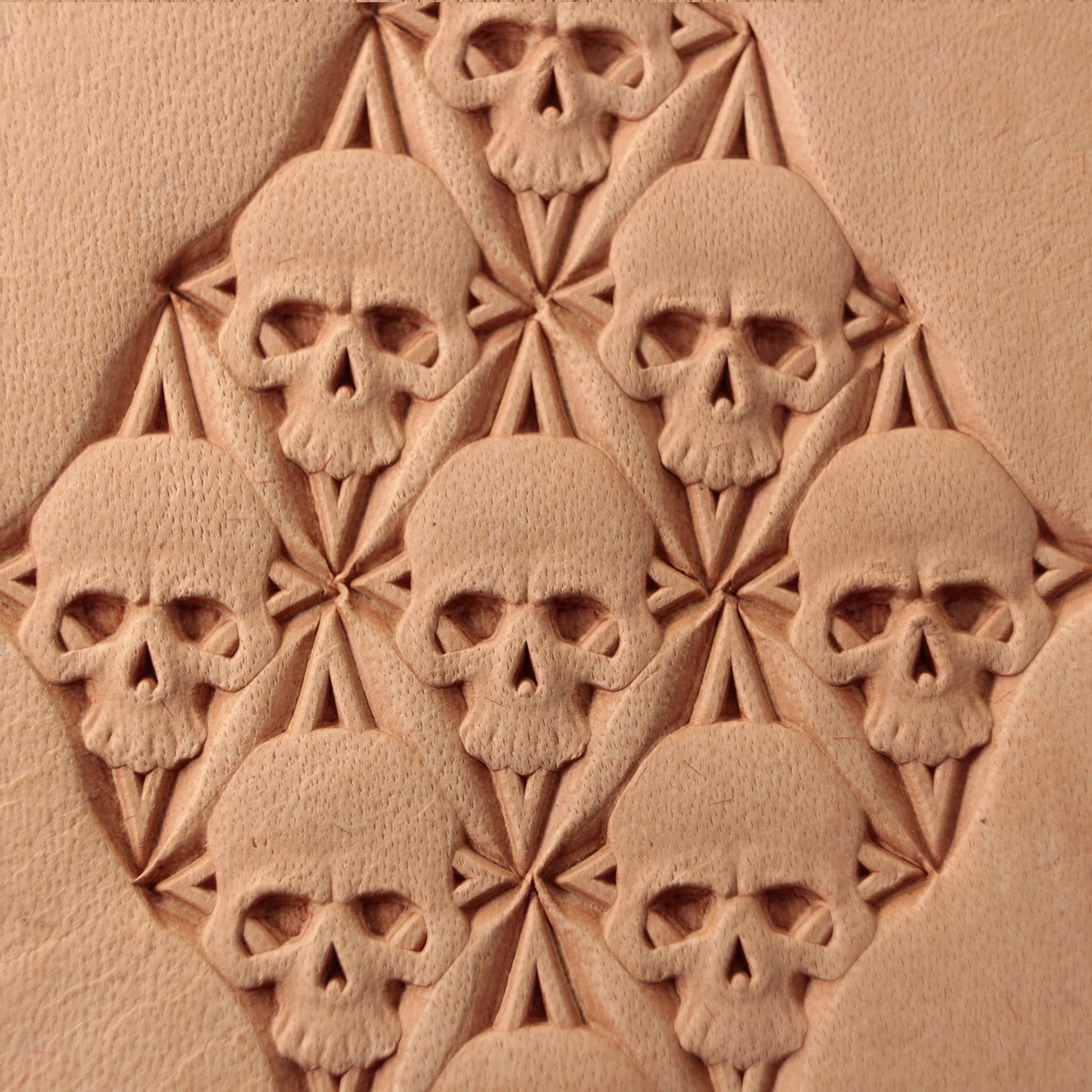 Leather stamp tool Skull Skulls  Star puzzle maker - SpasGoranov