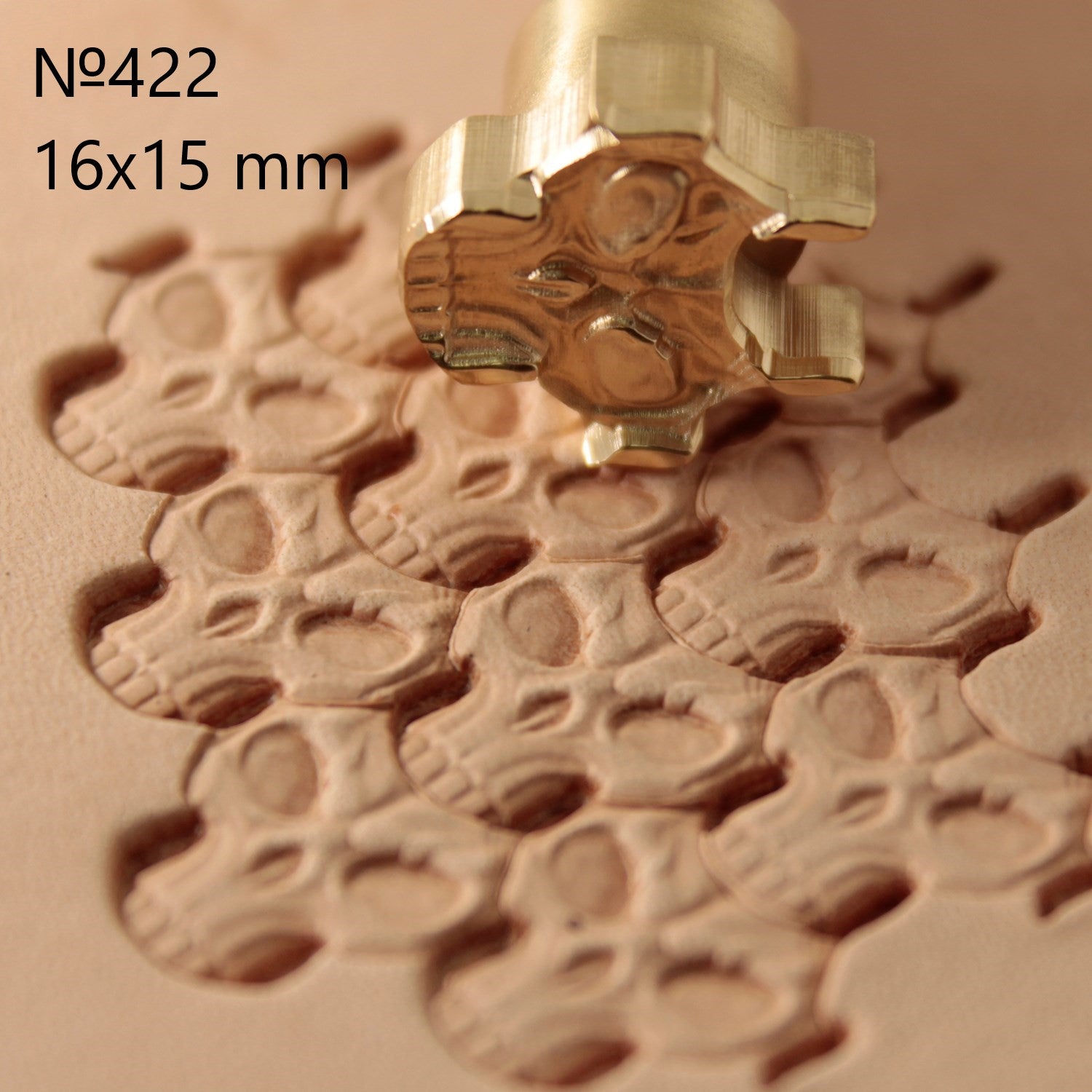 Leather Craft Stamp Tool - Skull #422