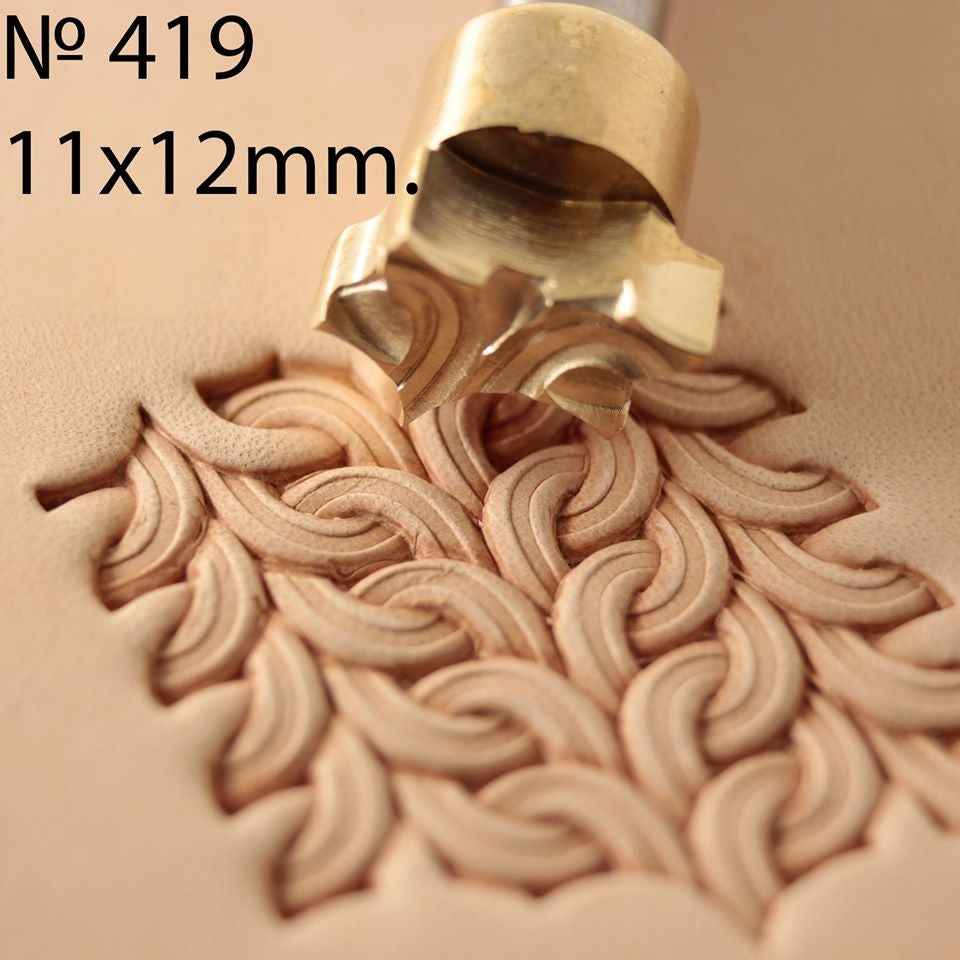New Leather Stamp Tool #148 - Brass & Steel Craft Stamp For Leatherworking DIY