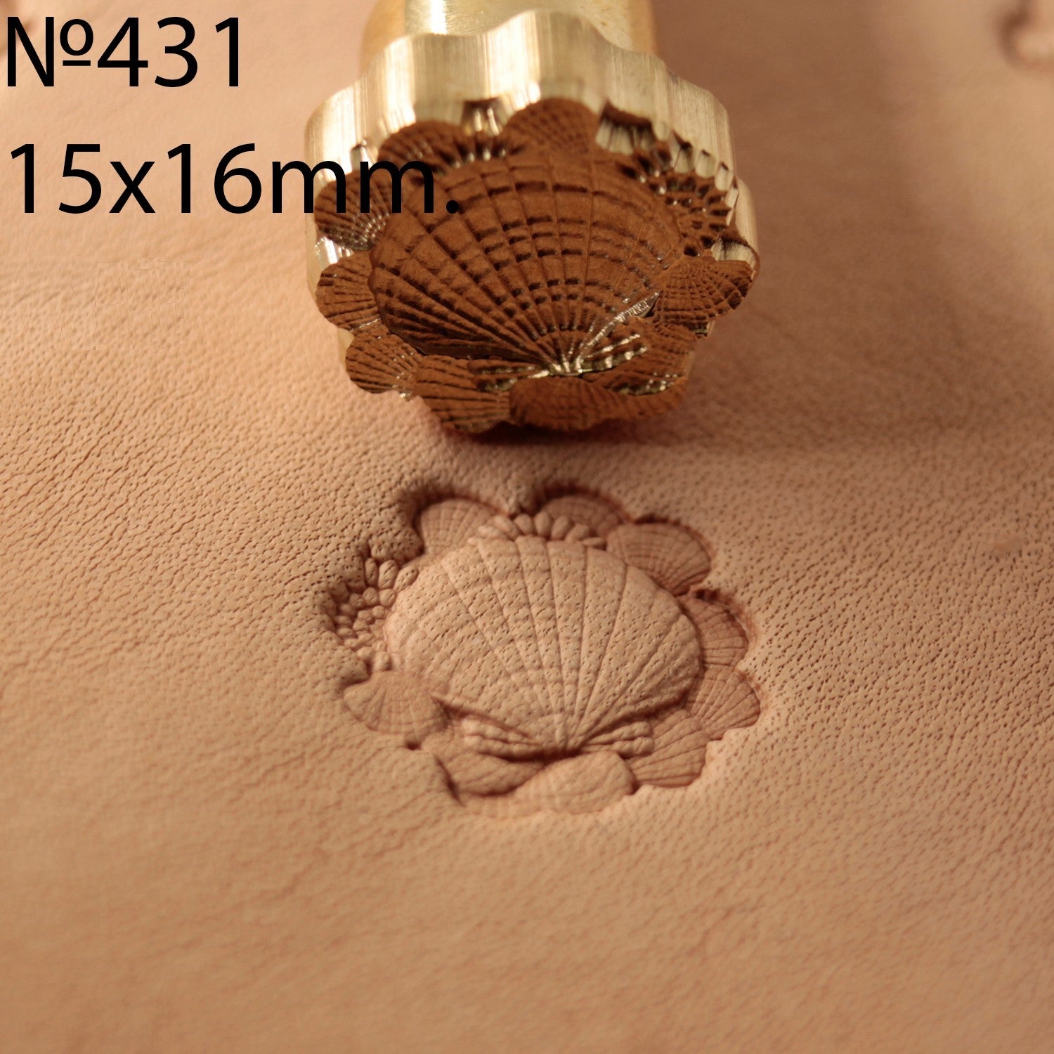 Leather Crafting Stamp Tool - Shell #431