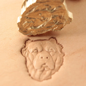 Leather Stamp Tool - Alabai dog #487