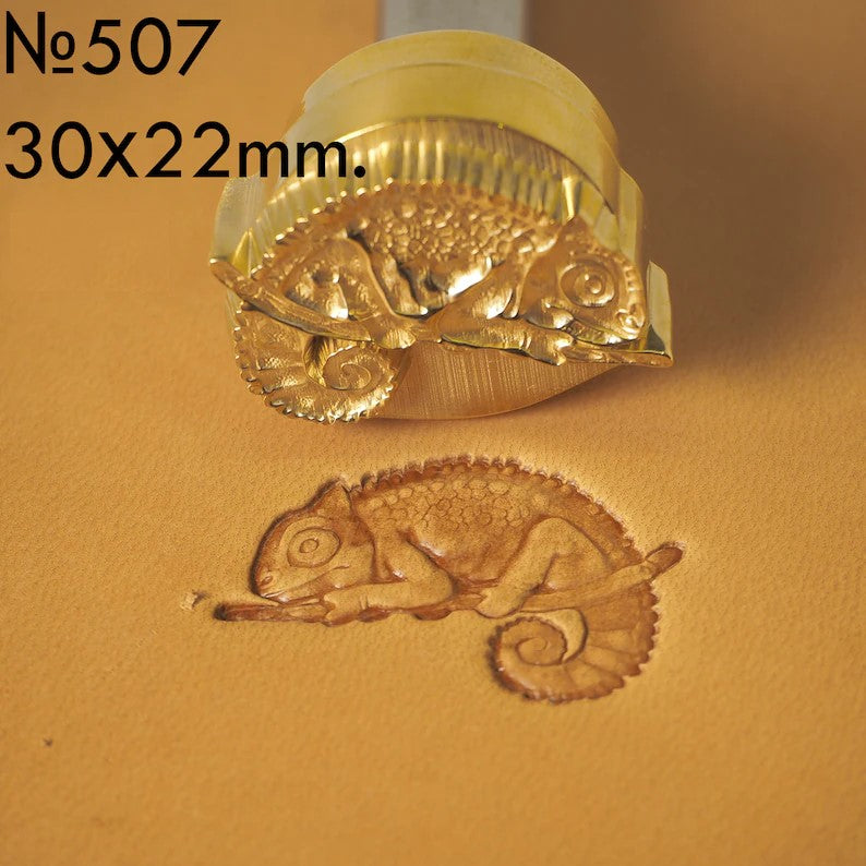 Leather Stamp Tool - Chameleon #507