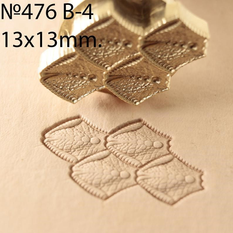 Leather Stamp Tool - Dragon Scale #476B-4