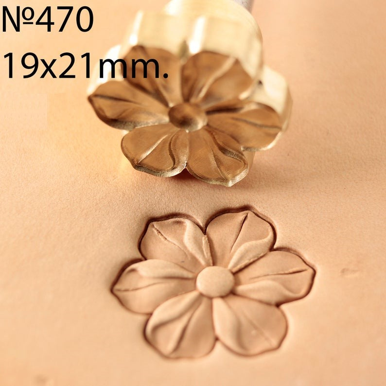 Leather Stamp Tool - Flower #470