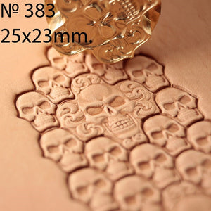 Leather Stamp Tool - Puzzle Skull #383