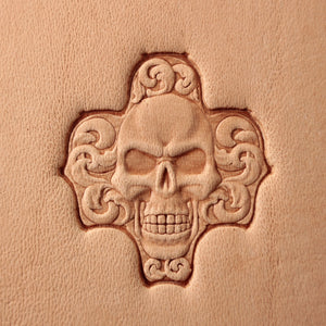 Leather Stamp Tool - Puzzle Skull #383