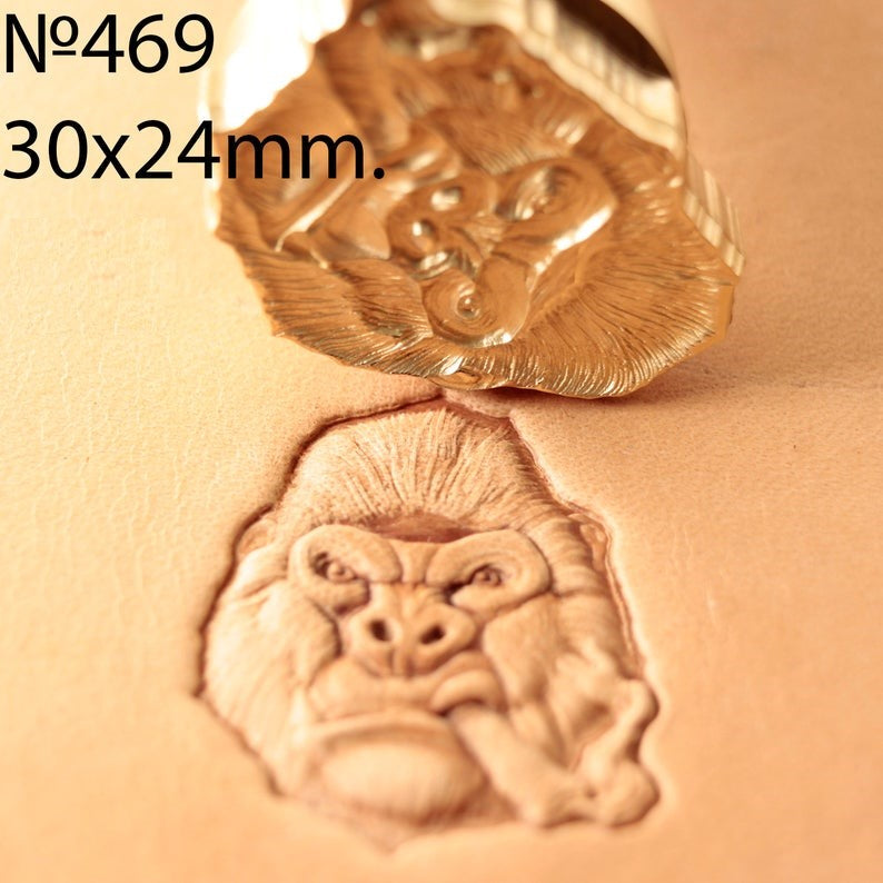Leather Stamp Tool - Smoking Gorilla #469