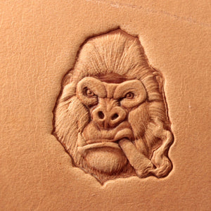 Leather Stamp Tool - Smoking Gorilla #469
