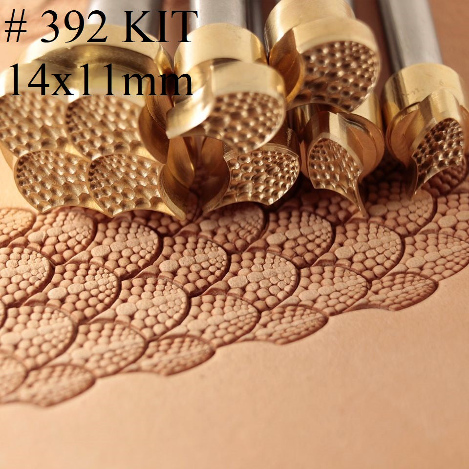 Leather Stamp Tools - Bubble Scale - 6 Punches #392 Kit