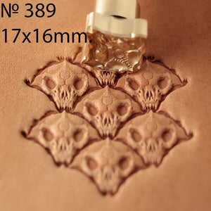 Leather Stamping Tool - Puzzle Skull #389