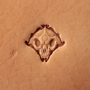 Leather Stamping Tool - Puzzle Skull #389