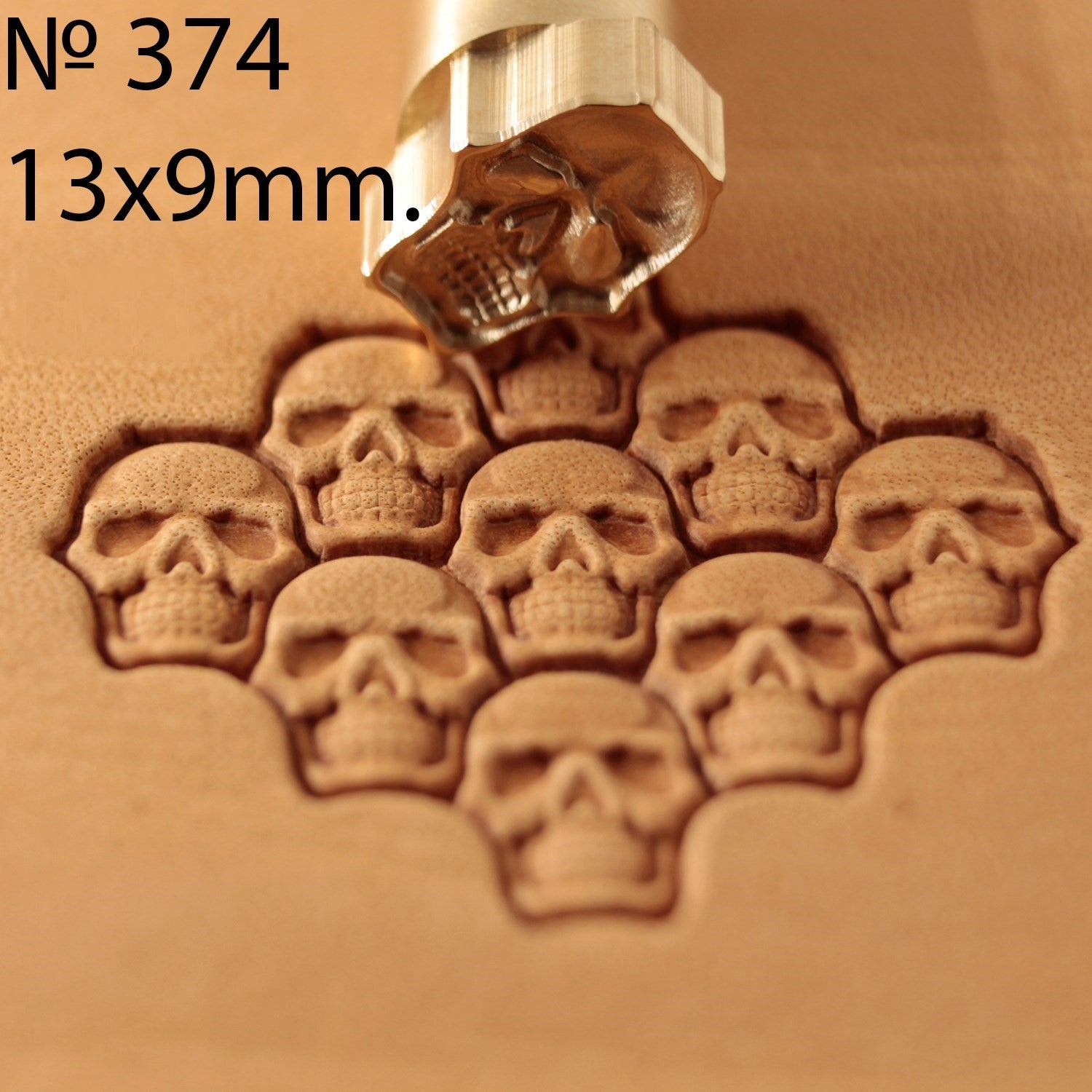 Leather Stamp Tool - Skull #374