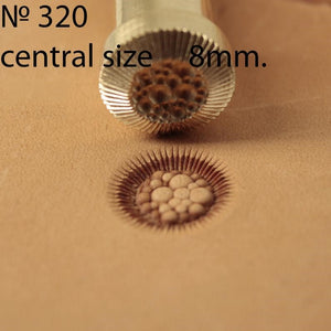 Leather stamp tool tools punches Flower center #320
