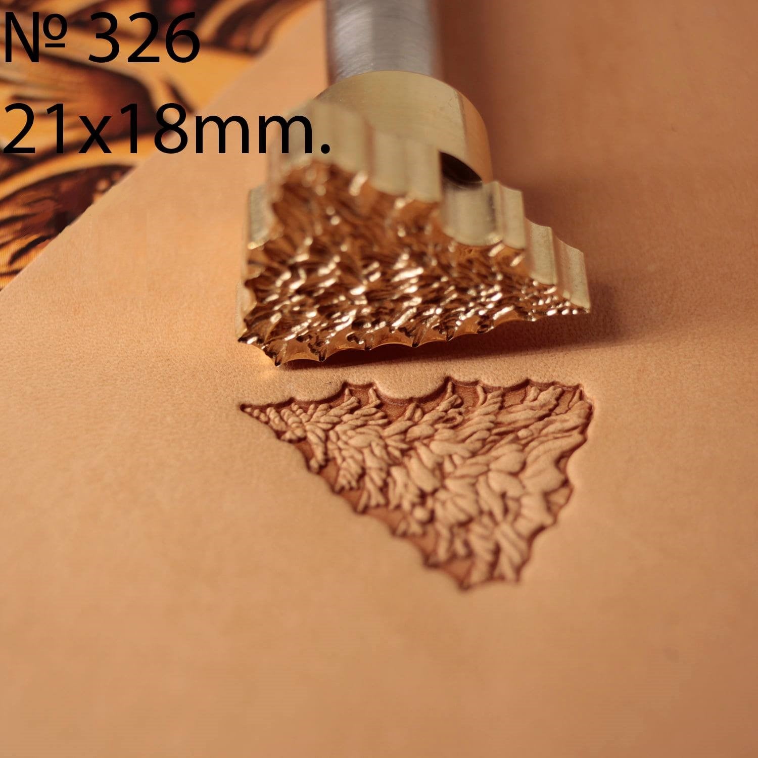 Leather stamp tool tools punches firtree #326