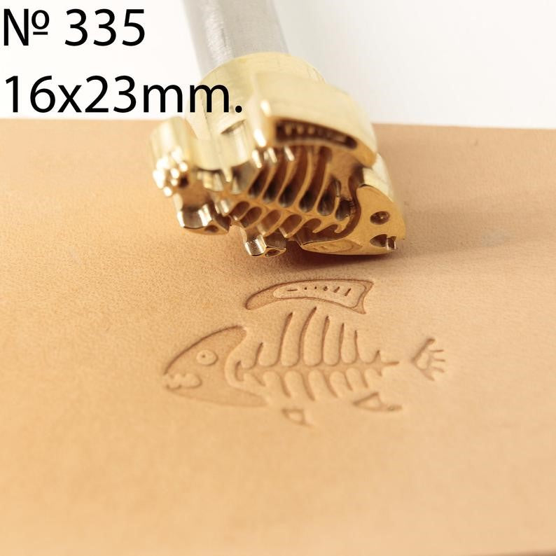 Leather stamp tool tools punches fish #335