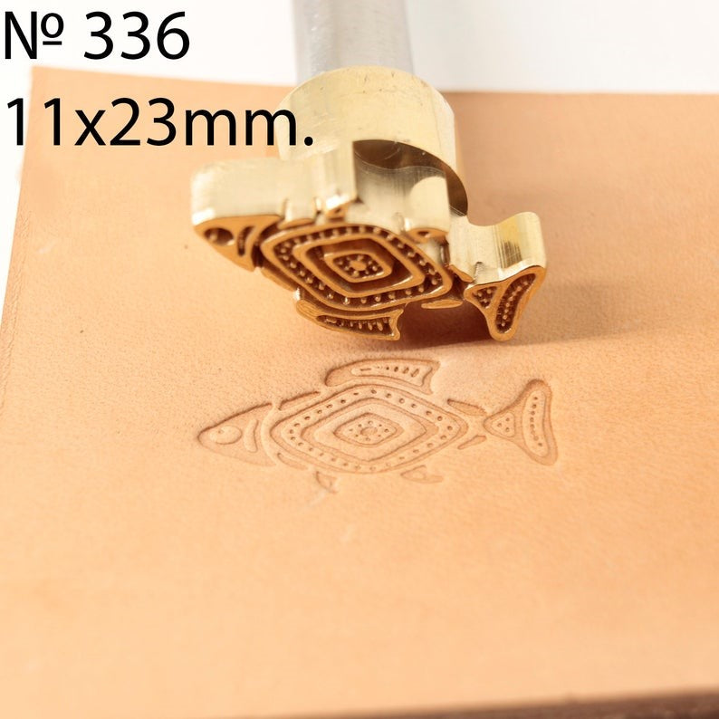 Leather stamp tool tools punches fish #336