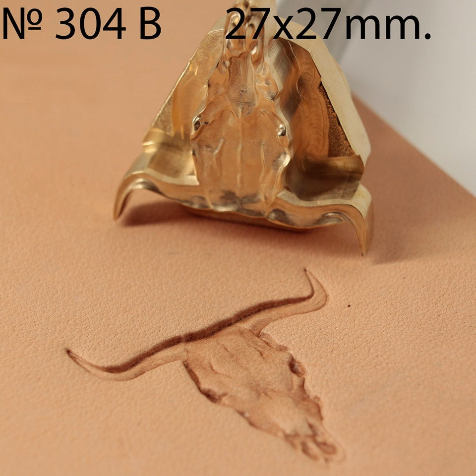 Leather stamp tool tools punches skull #304B