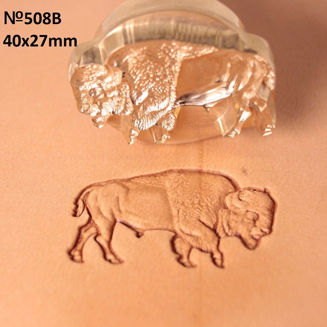 Leather Stamp Tool - Wood bison #508B